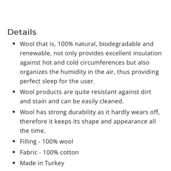 brooks Brothers 100% Wool bed  Pillow Queen size 20”x30” - Picture 15 of 15